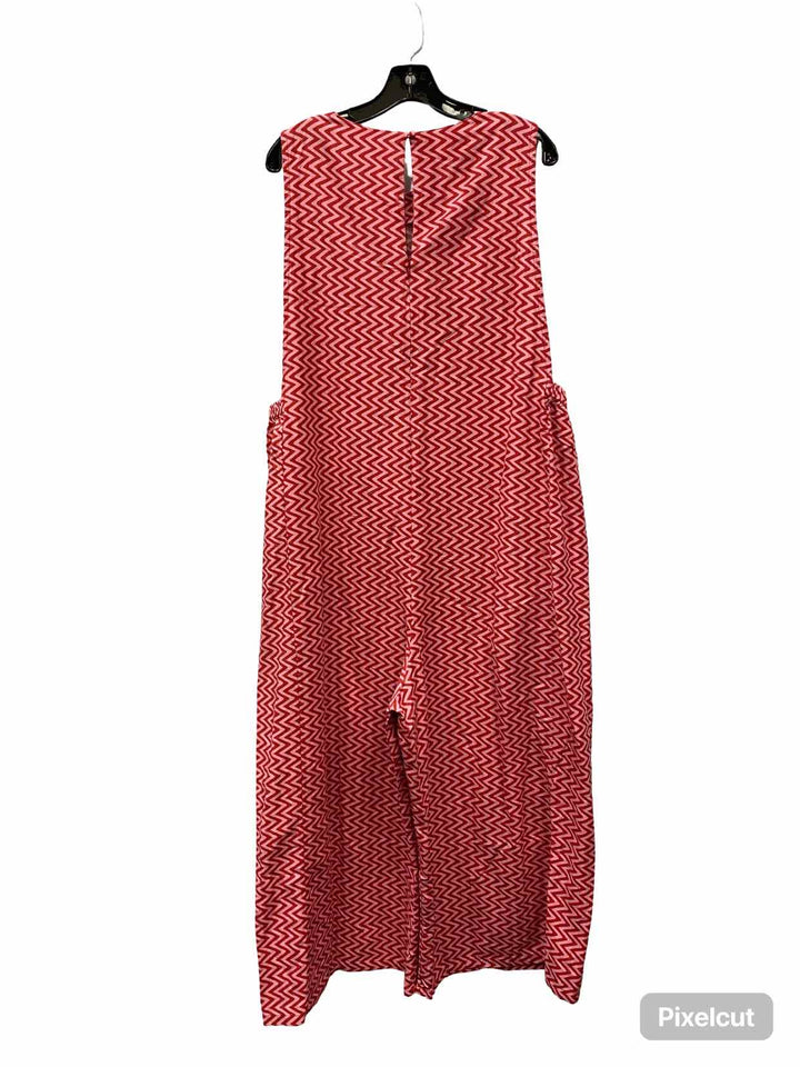 Lucy & Yak Size 14 Pink zigzag Jumpsuit Dress