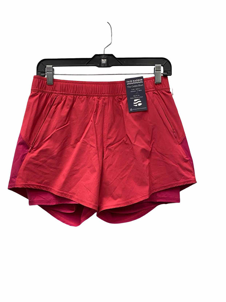 Fair Harbor Size S Pink Built-In Bike Short Liner Athletic Shorts