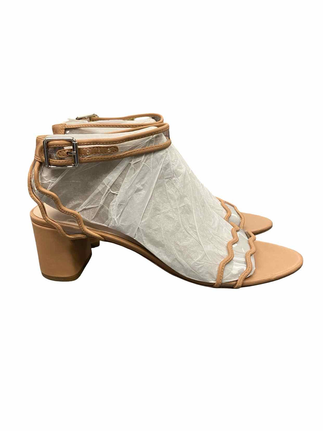 Loeffler Randall Shoe Size 9 Tan Scalloped Heels
