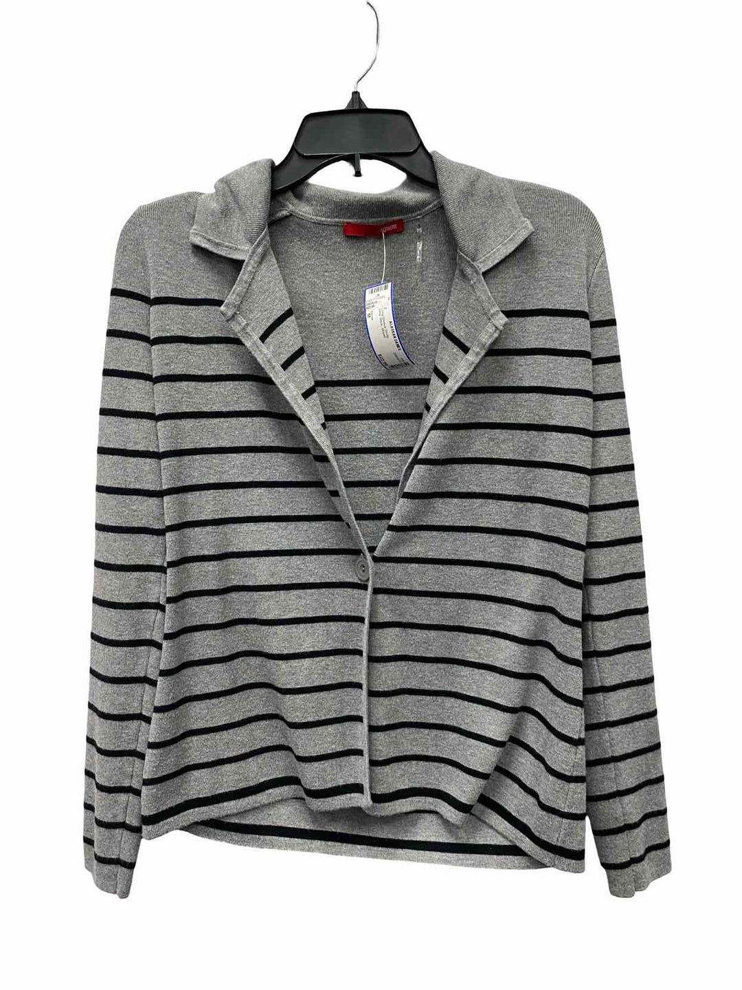 Cyrus Size M Grey Black Striped Long Sleeve Shirts