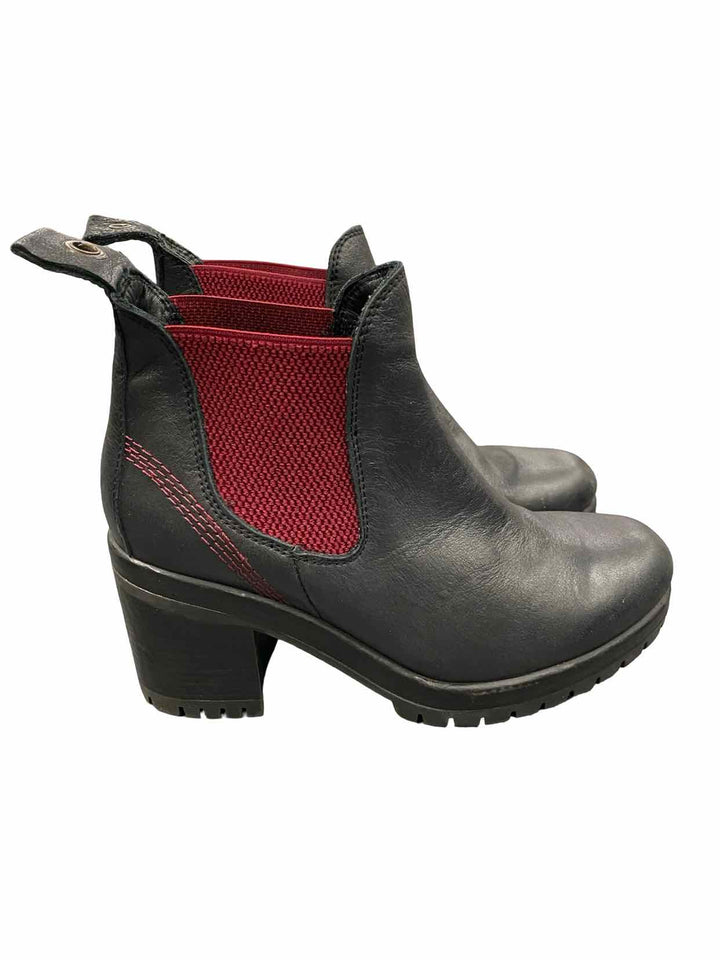 Bueno Shoe Size 37 Black Leather Chelsea Boots(Ankle)