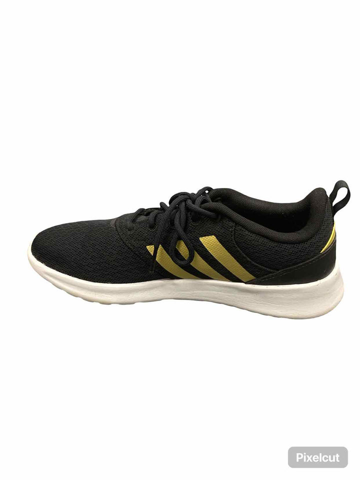 Adidas Shoe Size 9 Black Gold QT Racer 2.0 Sneakers