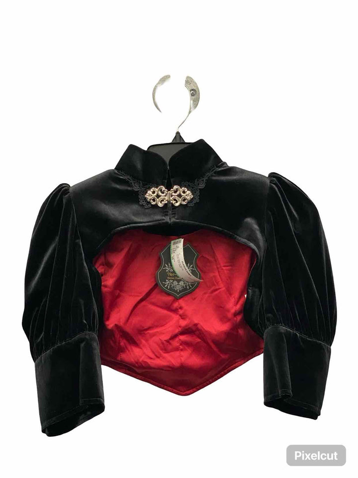 Fanplus Size 10 Black Red Short Sleeve Shirts