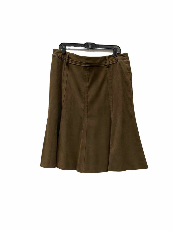 Larry Levine Size 16 Brown Skirt