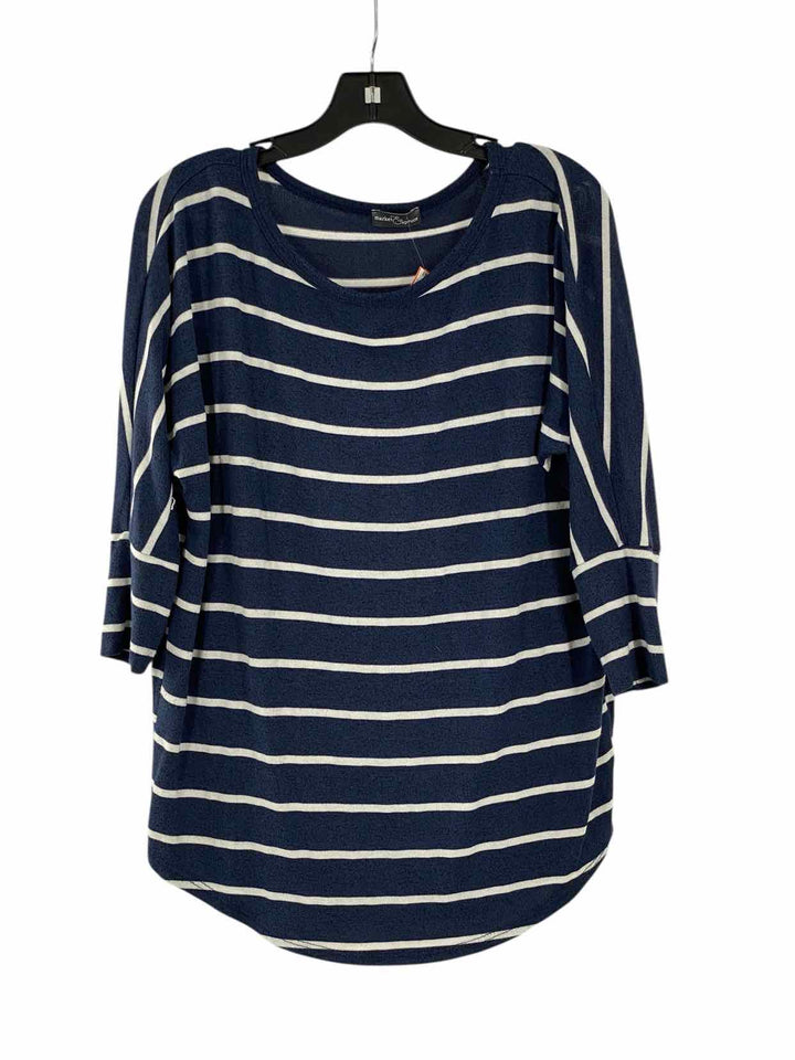 Market & Spruce Size XL Blue White Sweater