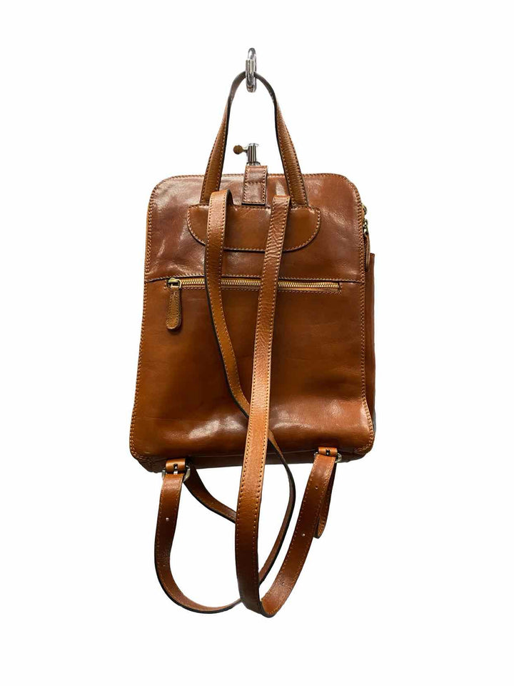 Alma Milano Brown Backpack Purse