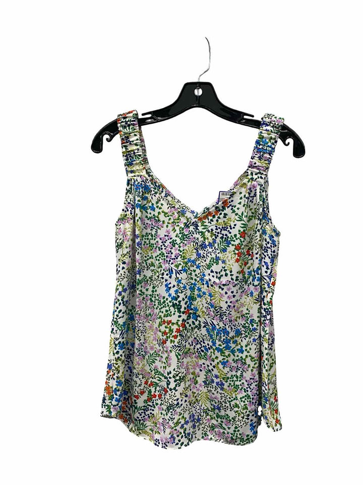 Cabi Size XS White Floral Tank Top