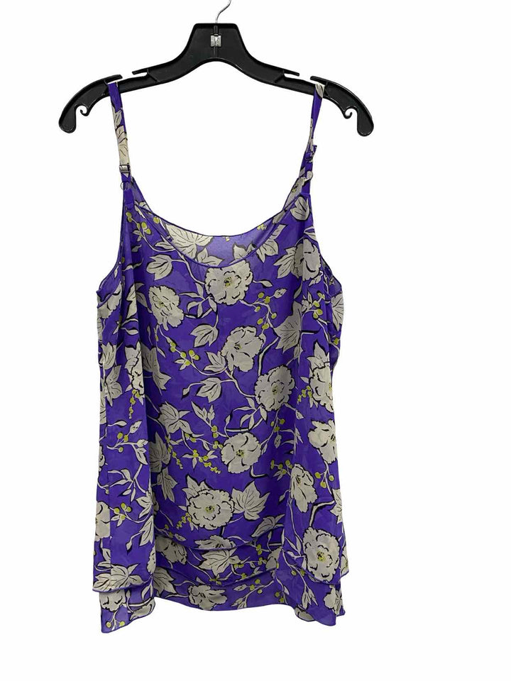 Cabi Size M Purple Multi Floral Tank Top