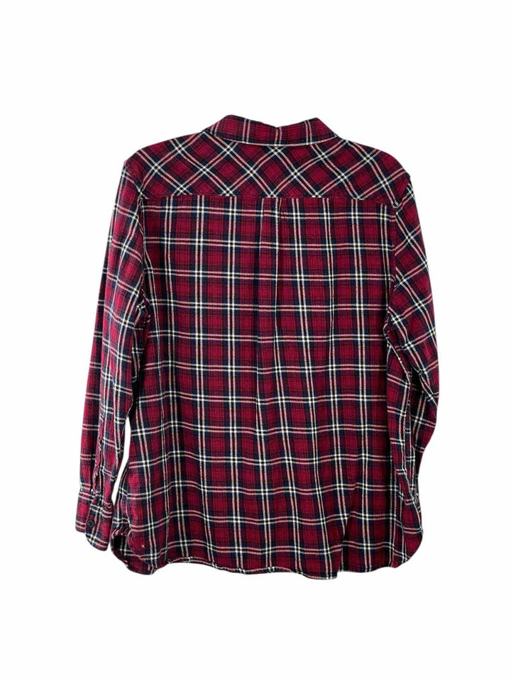 Woolrich Size XXL Red Blue Plaid Long Sleeve Shirts