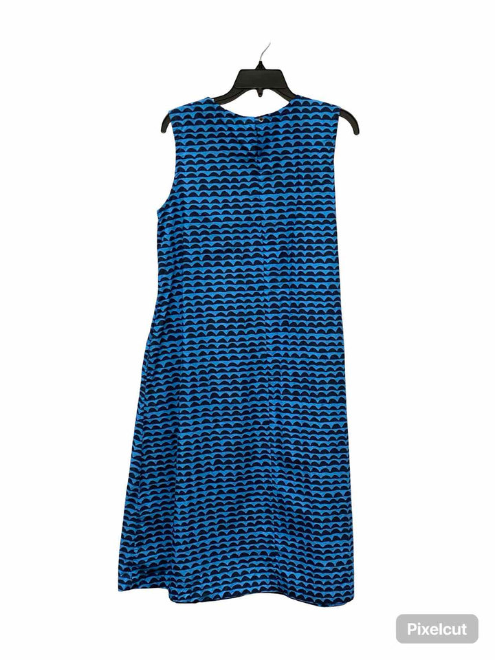 Uniqlo Size S Black Blue Print Dress