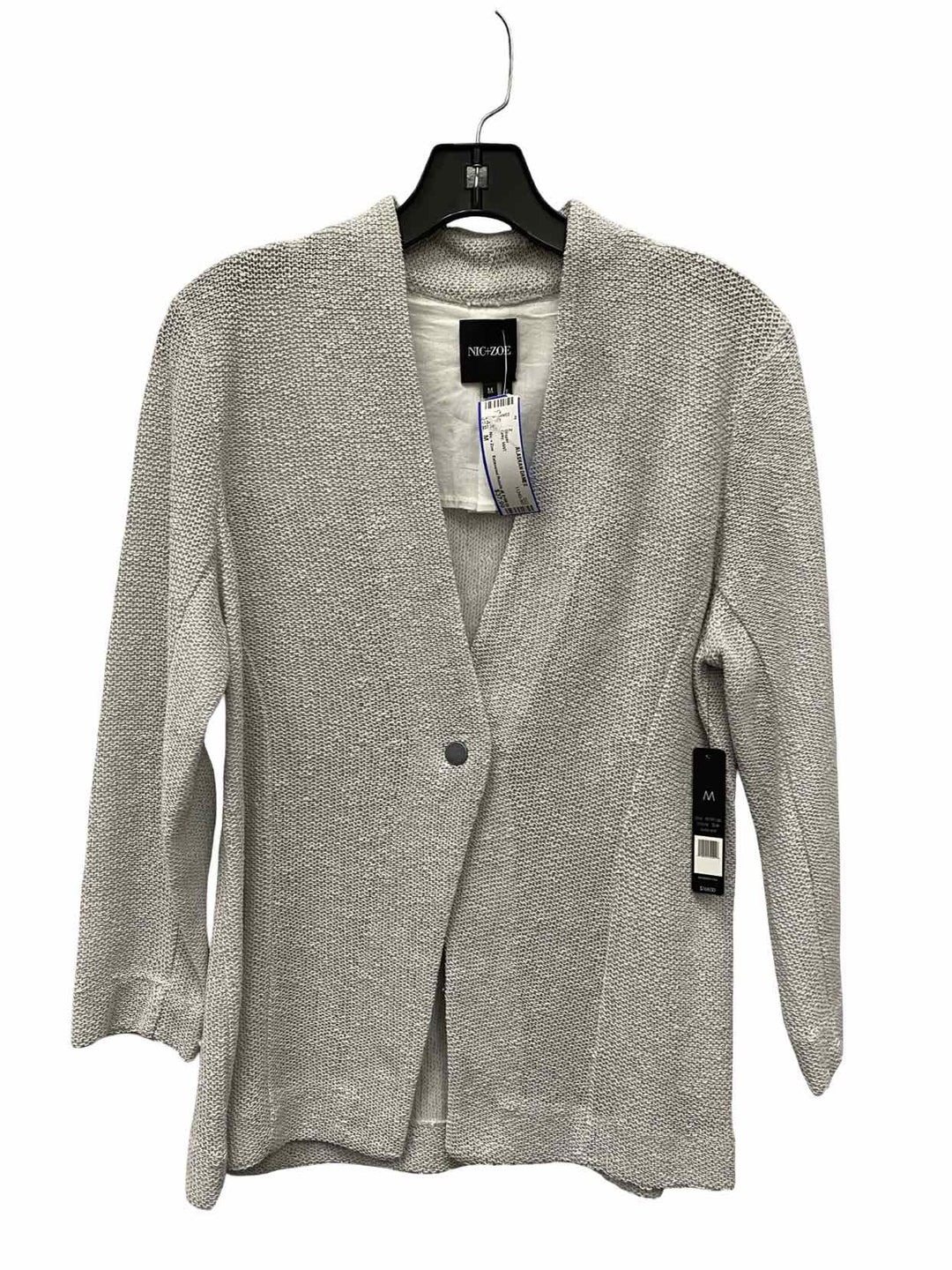 Nic + Zoe Size M Gray Blazer
