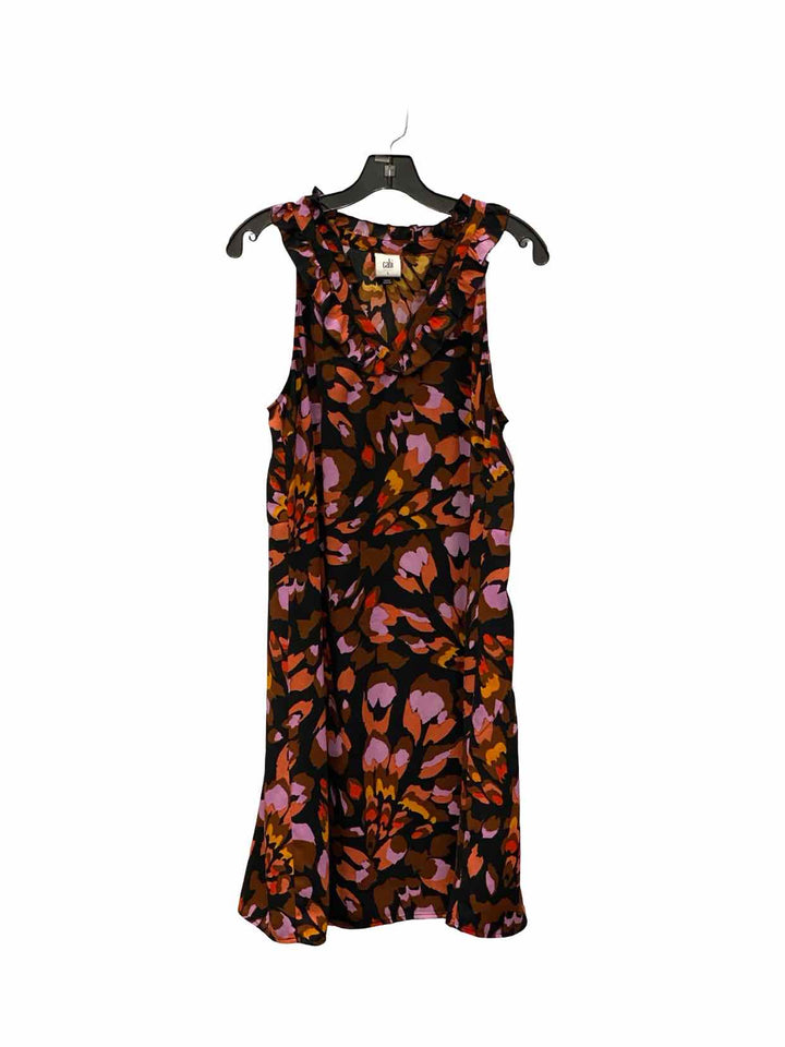 Cabi Size L Purple Multi Print Dress