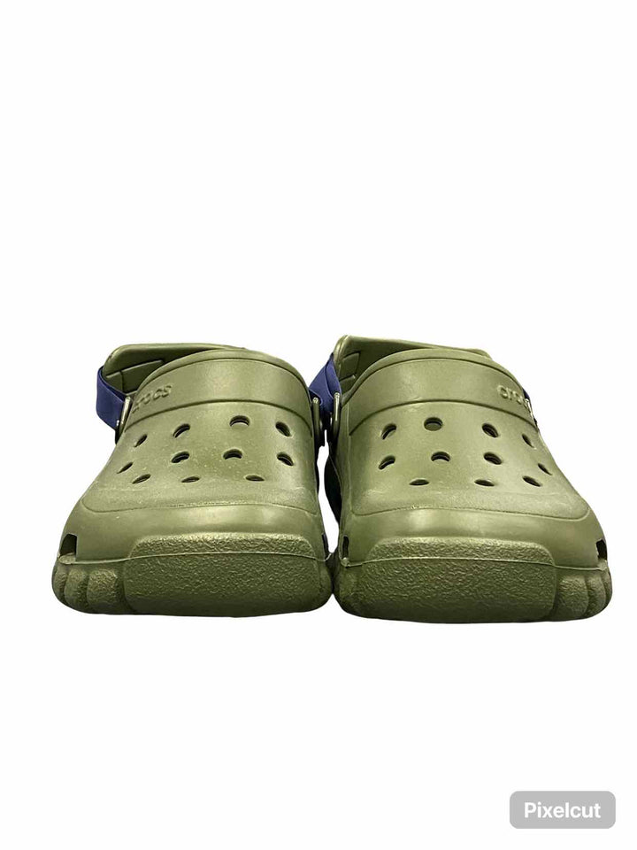 Crocs Shoe Size 9 Army Green navy Offroad Sport Clogs