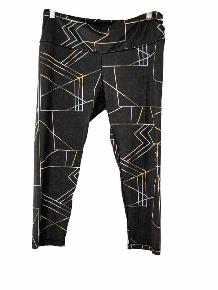PrAna Size L Gray Multi Print Athletic Pants