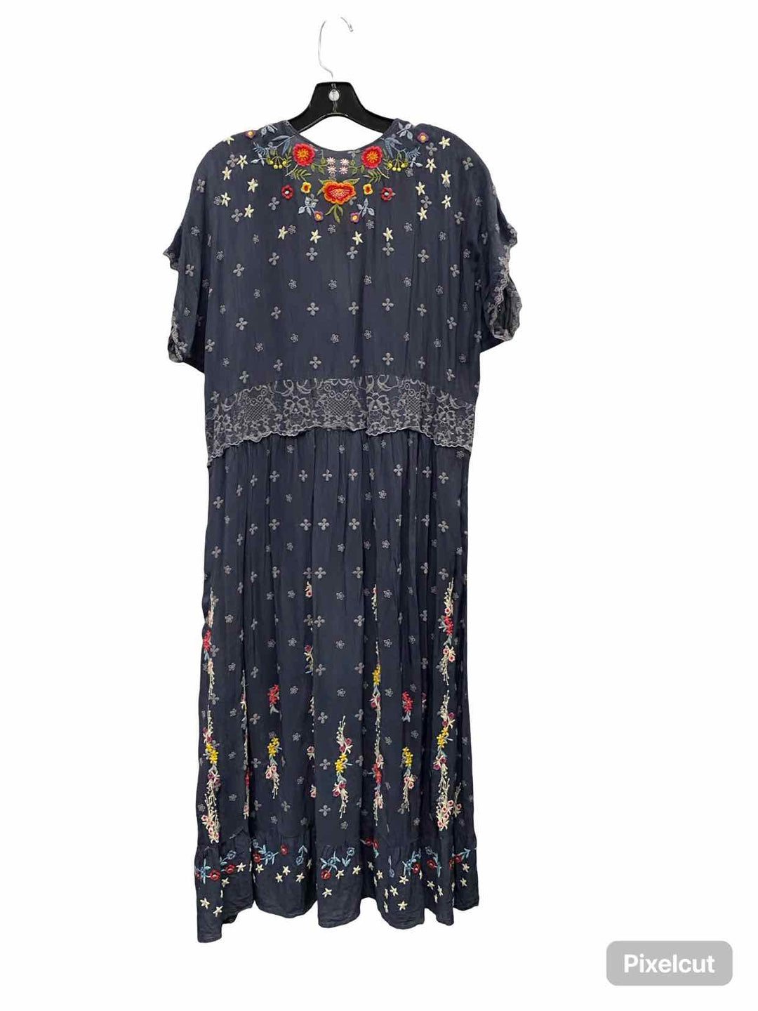 Johnny Was Size XL Blue Multi 100% cotton Dress