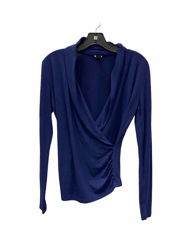 Ann Taylor Size S Navy Long Sleeve Shirts