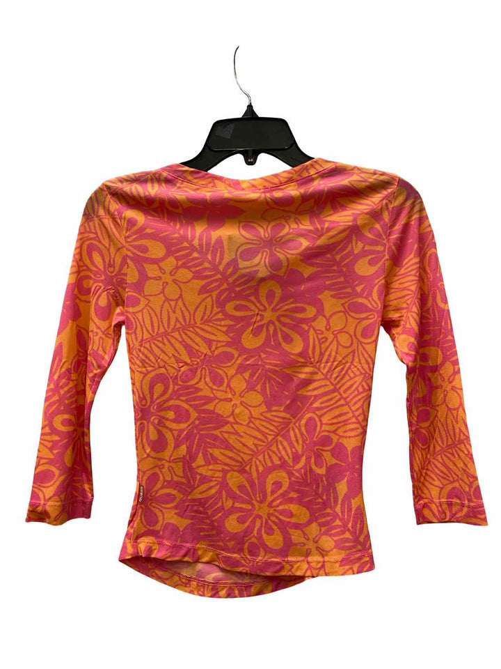 Guess Size S Orange Pink Long Sleeve Shirts
