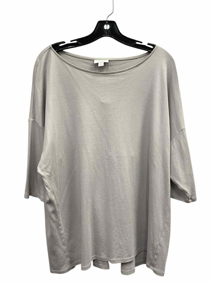 J Jill Size XL Grey Long Sleeve Shirts