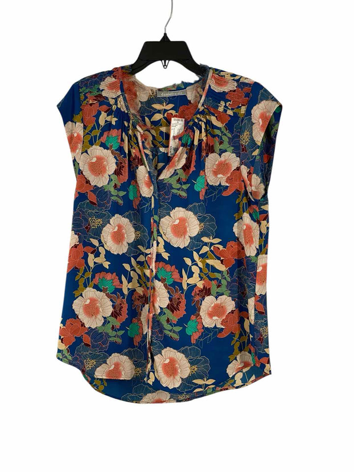 Daniel Rainn Size L Blue Multi Short Sleeve Shirts