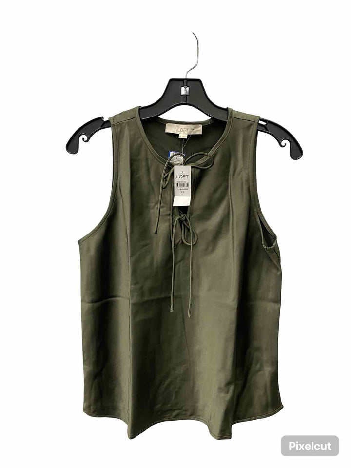 Loft Size XS Green Tank Top