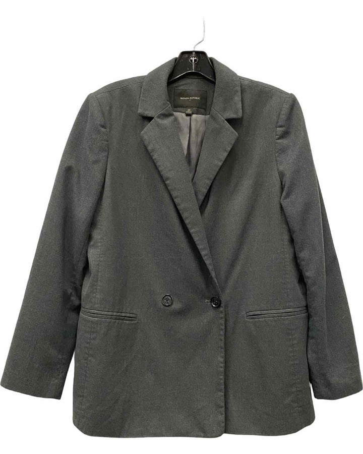 Banana Republic Size 10 Grey Blazer