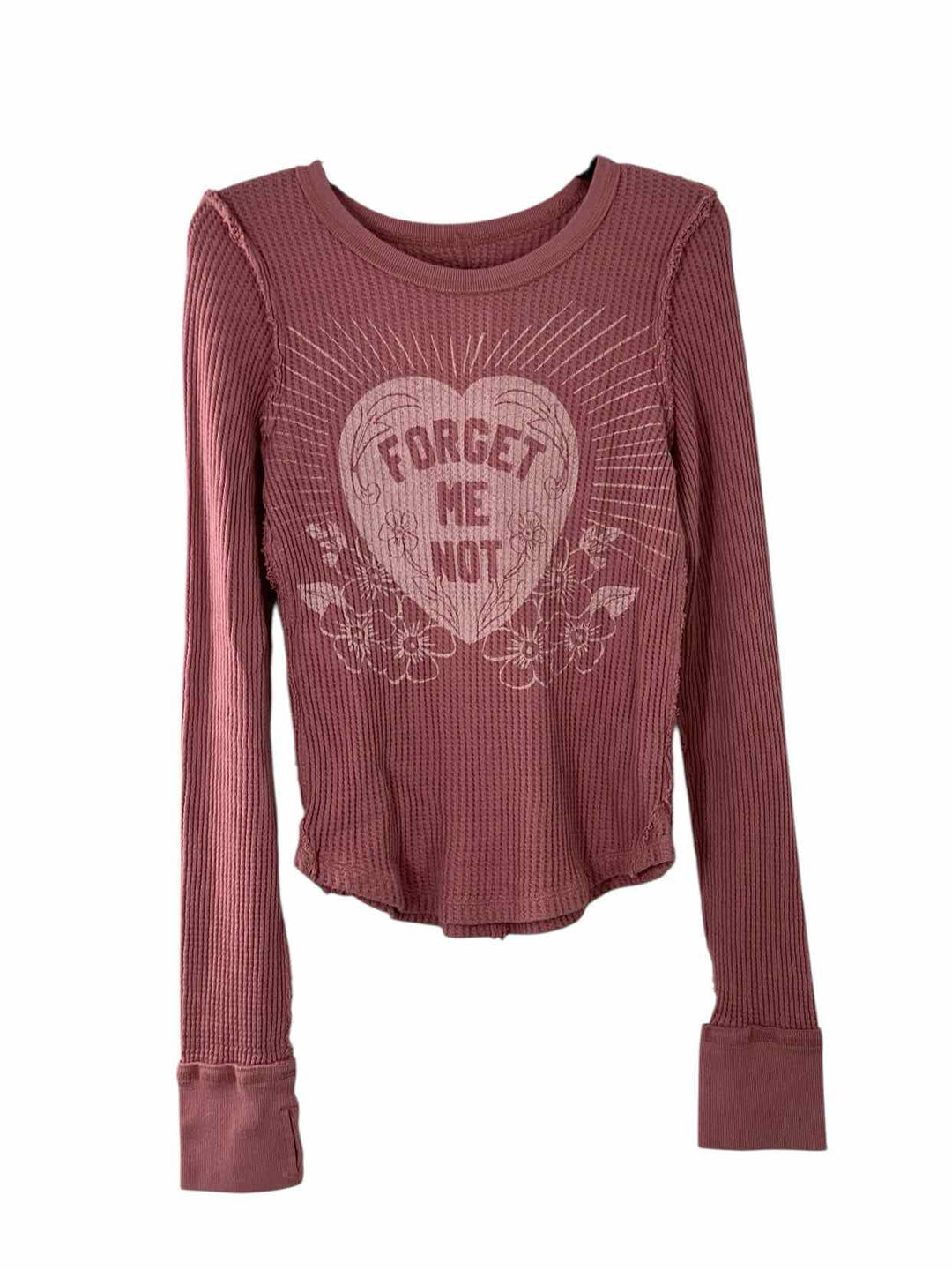 We the Free Size L Pink Print Long Sleeve Shirts