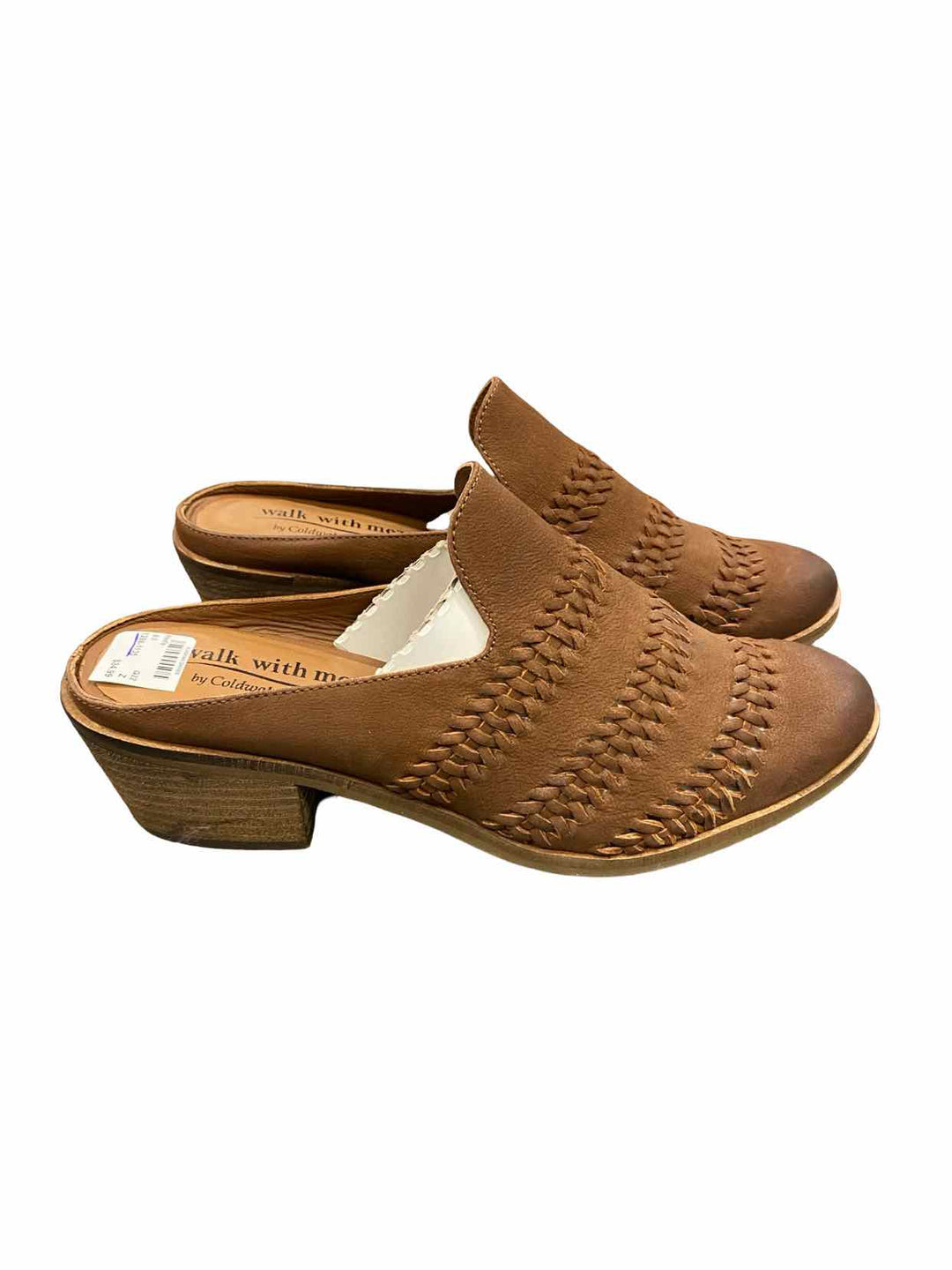 Coldwater Creek Shoe Size 9.5 Brown Walk With Me Mules Heels