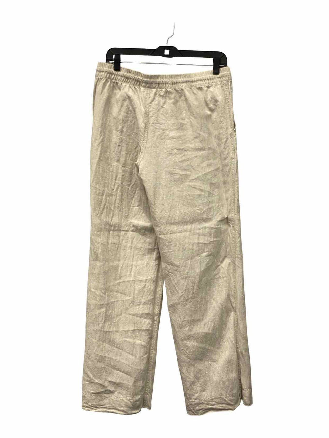 LL Bean Size 12 light beige 100% Linen Pants