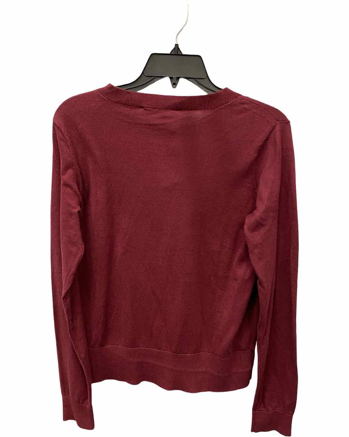 Loft Size L Red 100% cotton Sweater