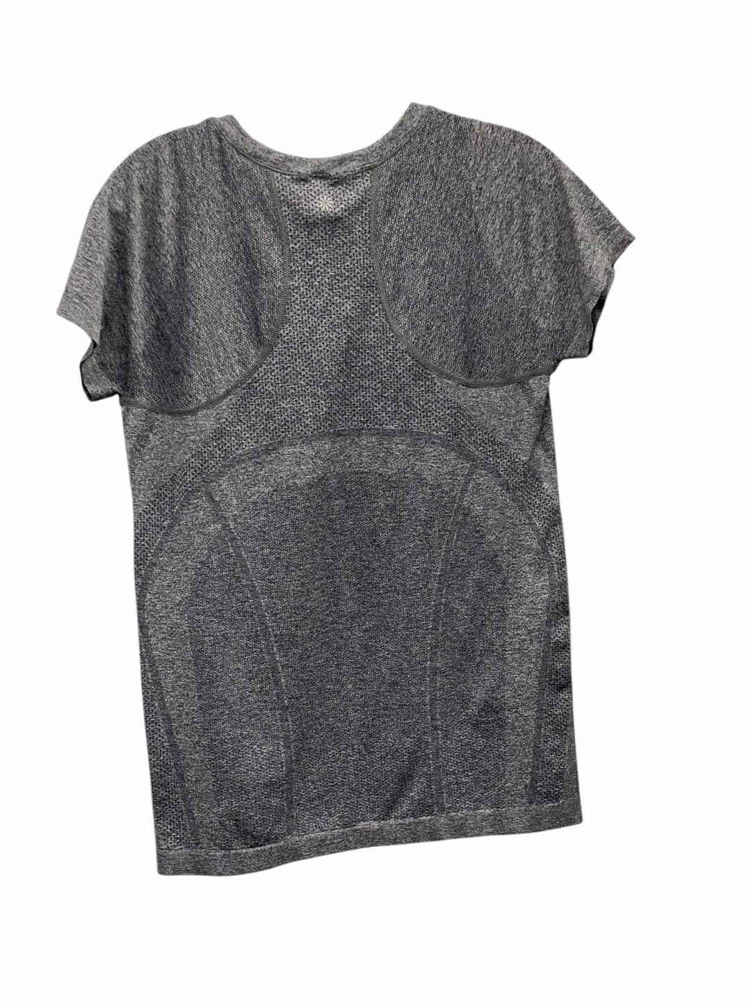 Athleta Size L Grey Athletic Short Sleeve