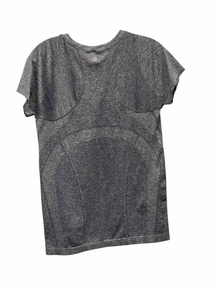 Athleta Size L Grey Athletic Short Sleeve