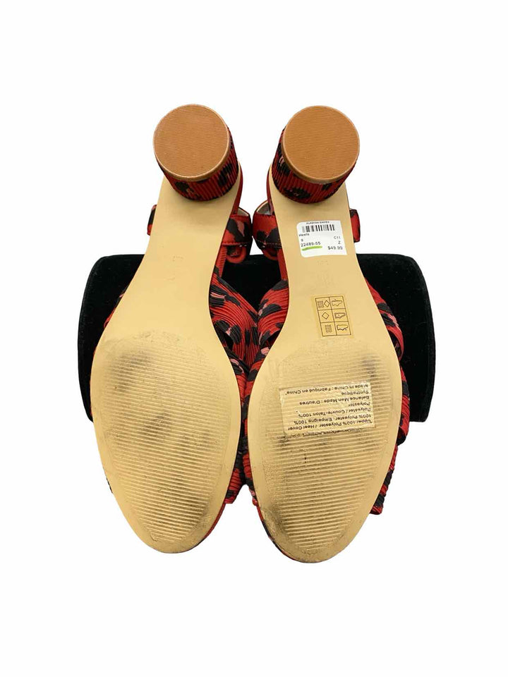 Cabi Shoe Size 9 Red Leopard Heels