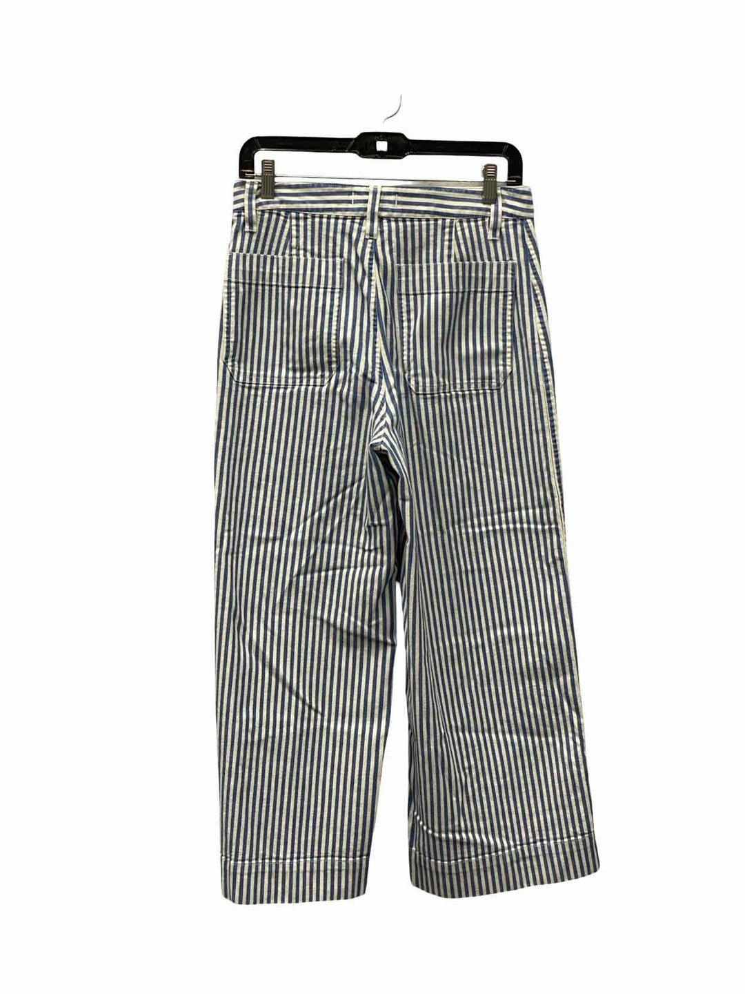 MadeWell Size 28 Blue White Stripe Jeans