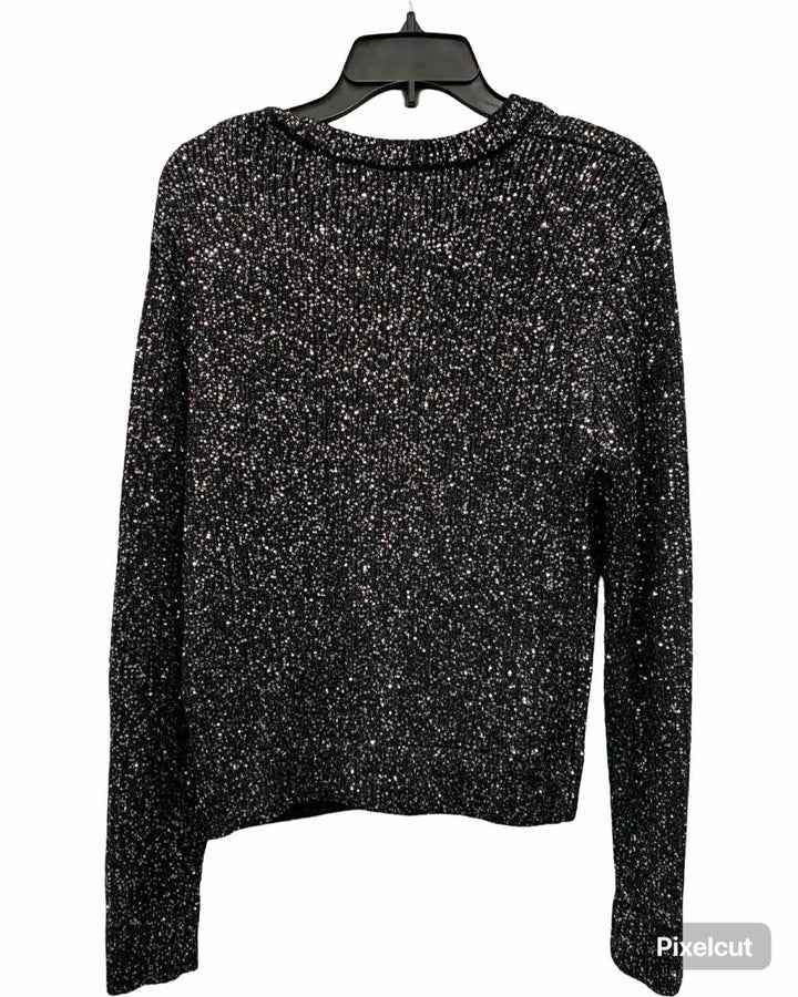 Future Collective Size S Black Sparkly Sweater