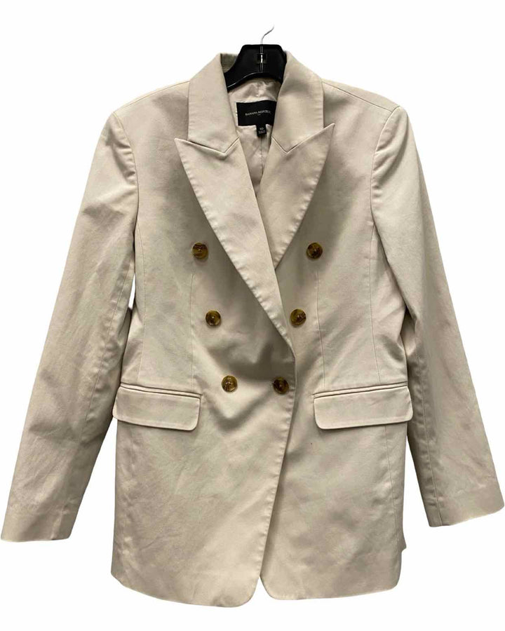 Banana Republic Size 10 Cream Blazer