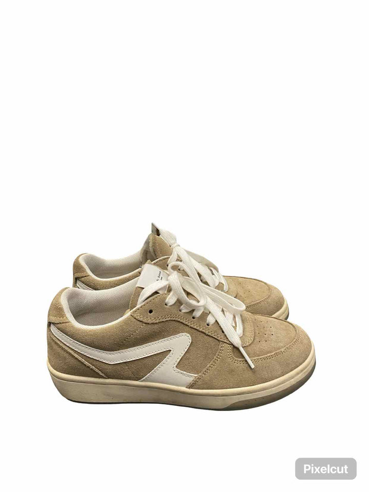 Rag & Bone Shoe Size 37.5 Dove/Sand Suede/Leather Retro Court Sneakers