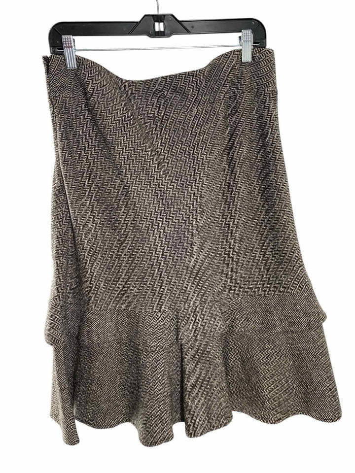 Gap Size 10 Gray Black Herringbone Skirt