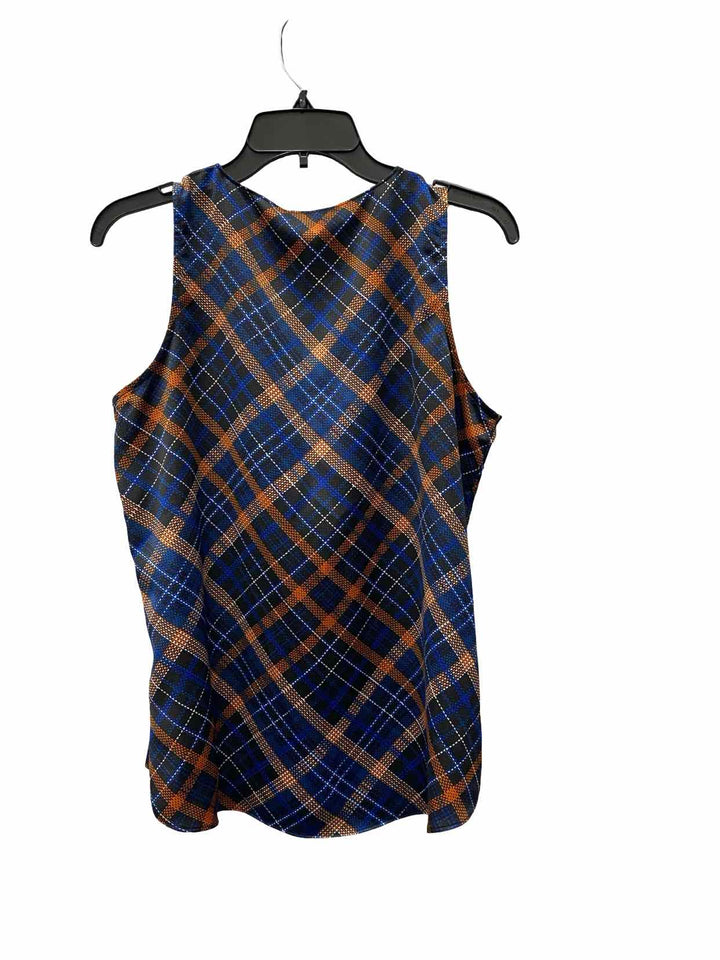 Calvin Klein Size M Blue Argyle Tank Top