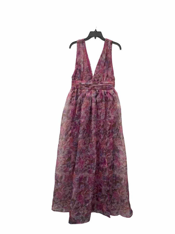 Lulus Size L Pink Floral Dress