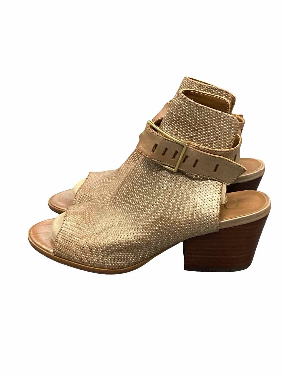 Nicole Shoe Size 6.5 Leather Talullah Open-Toe Sandals Heels
