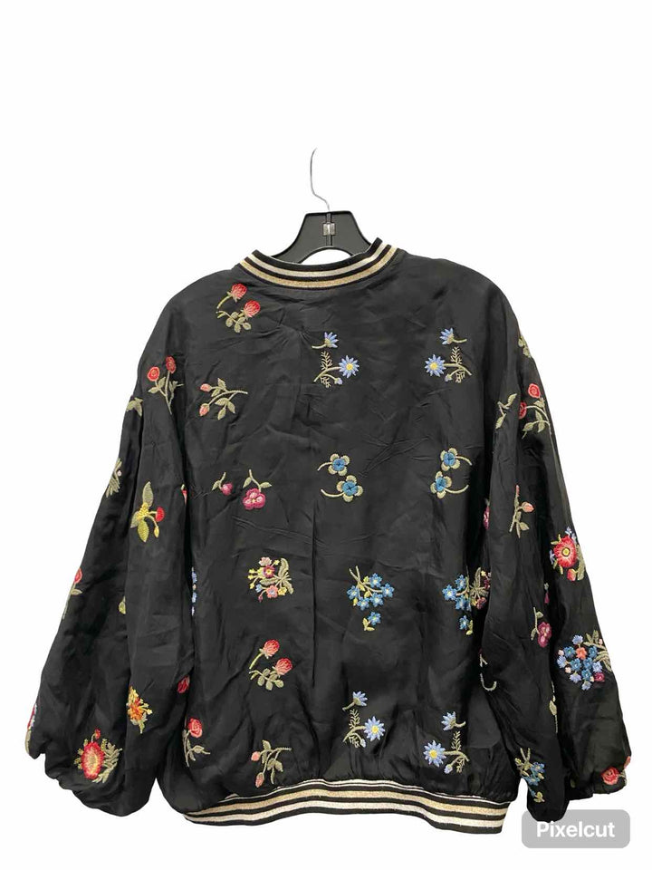 Johnny Was Size S Black Embroidered Coat(short)