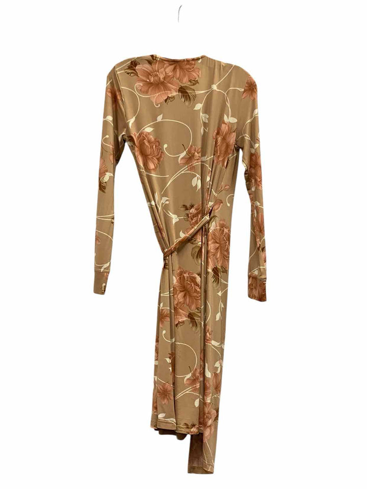 Spiegel Size 6 Tan Floral Dress