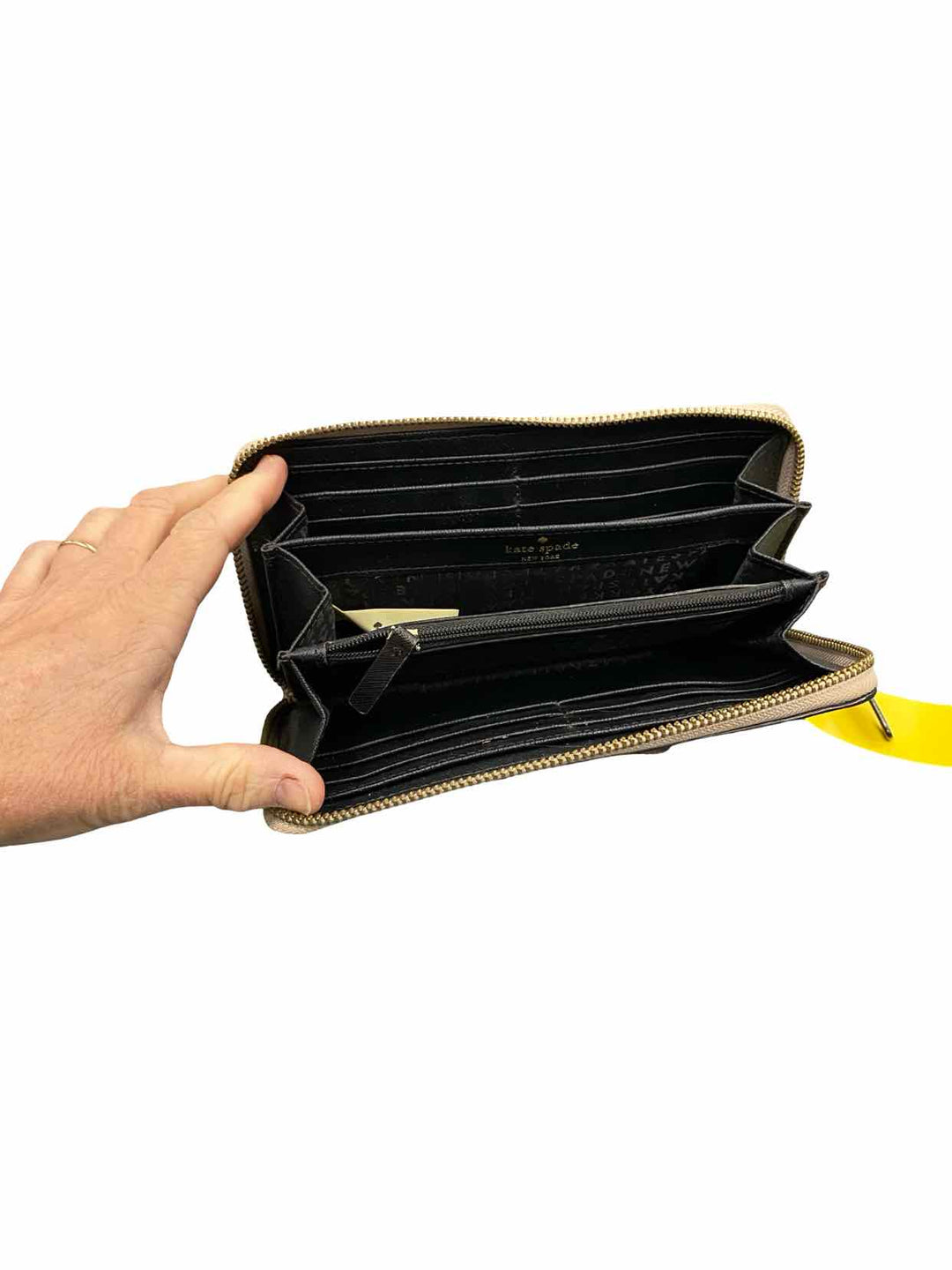 KATE SPADE Black Zip Around Wallet