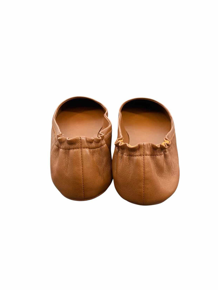 Quince Shoe Size 8 Brown Leather Flats
