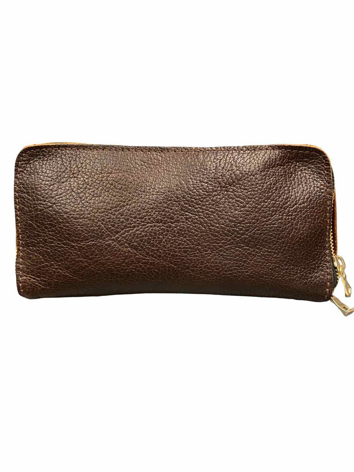 Portland Leather Goods Brown Wide Mouth Pouch