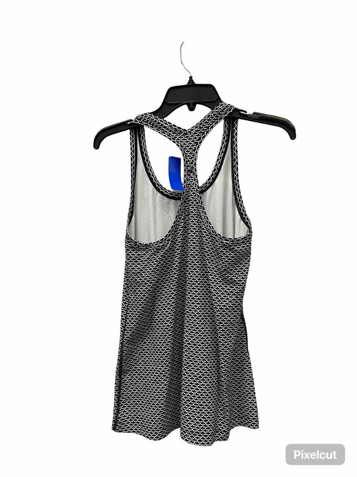 Lululemon Size M/L Black White Print Athletic Tank Top