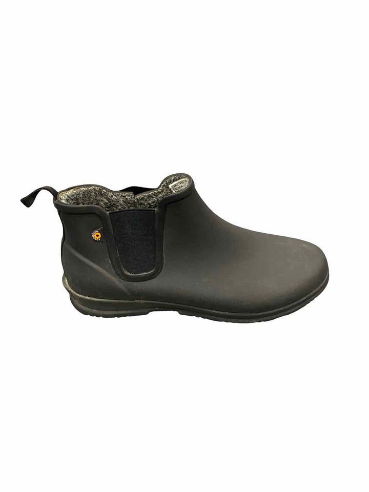 Bogs Shoe Size 10 Grey Rubber Sweetpea Chelsea Winter Boots(Ankle)