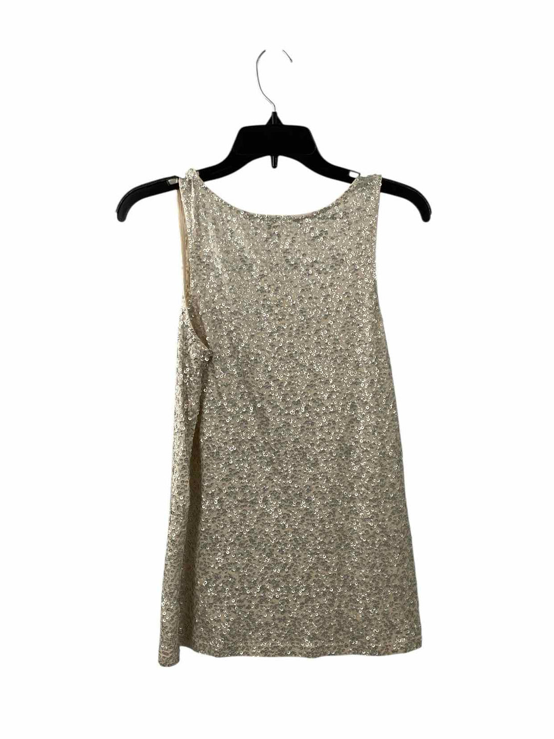 J. Crew Size M White Gray sequined Tank Top