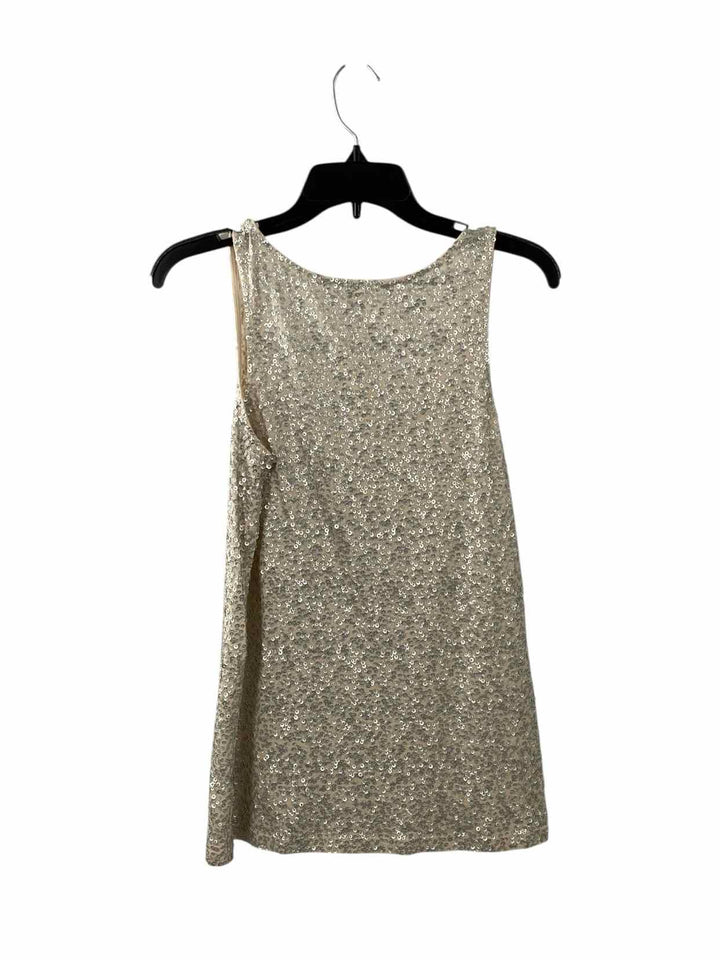 J. Crew Size M White Gray sequined Tank Top