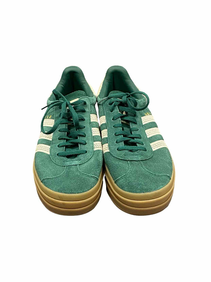 Adidas Shoe Size 11 Green Leather Gazelle Bold Sneakers